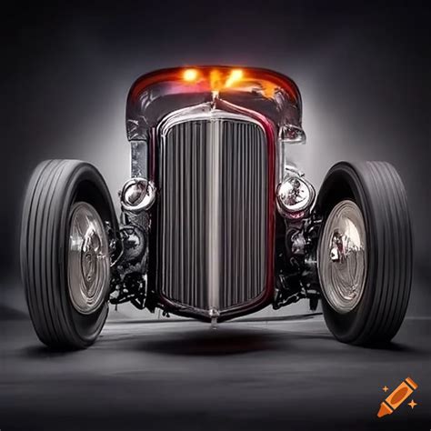 Hot Rod With Flaming Design On Craiyon