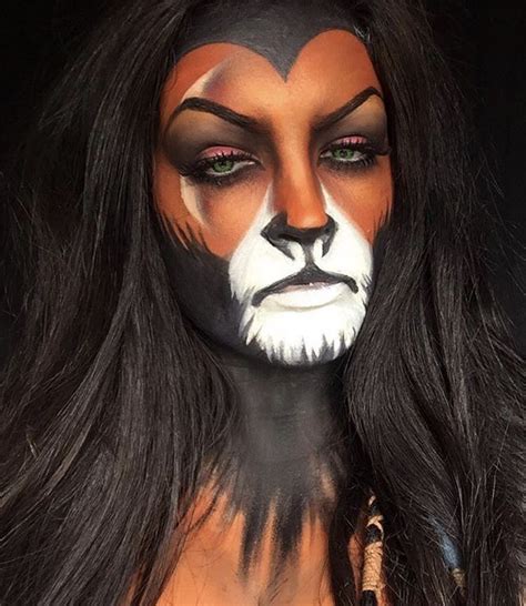 Lion King Scar Face Paint Unique Halloween Makeup Halloween Makeup