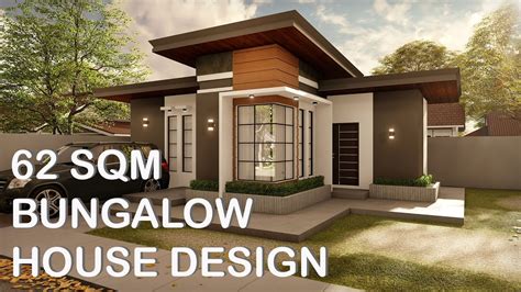 62 Sqm Bungalow House Design Konsepto Designs Youtube