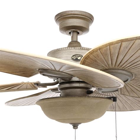 During warm summer weather, keep things cool by running your fan in a. Hampton Bay Havana 48 in. LED Indoor/Outdoor Cambridge ...