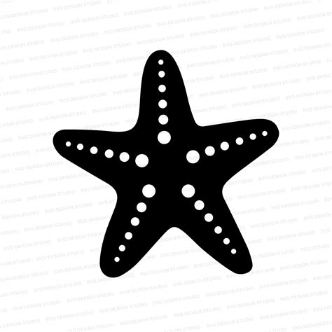 Starfish Vectored Starfish SVG Starfish Cutter Files | Etsy