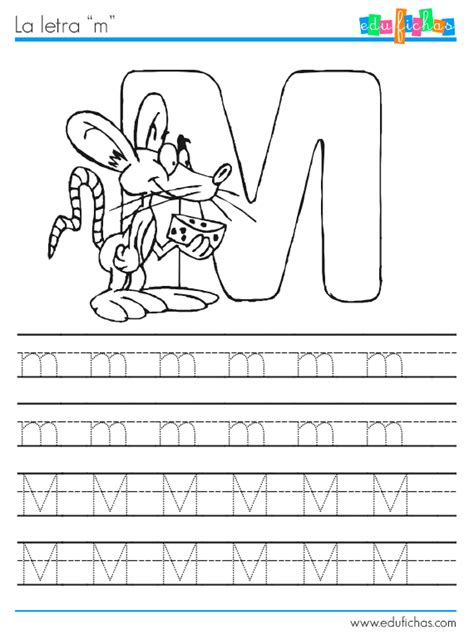 Abecedario Completo Fichas De Lectorescritura Para Ni Os Letra M