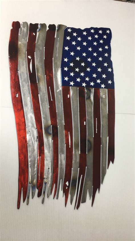 American Flag Metal Wall Art American Flag Patriotic T Etsy