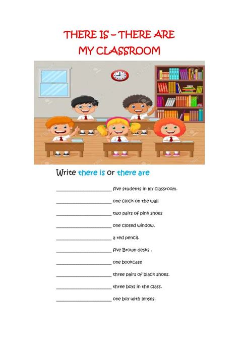 My Classroom Interactive Worksheet Classroom English Worksheets