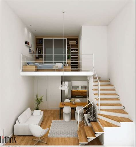Rumah minimalis cat abu abu: 36 desain interior rumah minimalis dengan lantai mezzanine ...