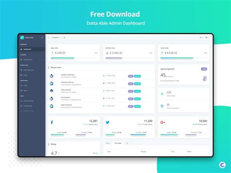 Best Free Admin Dashboard Templates For Your Next Project Riset