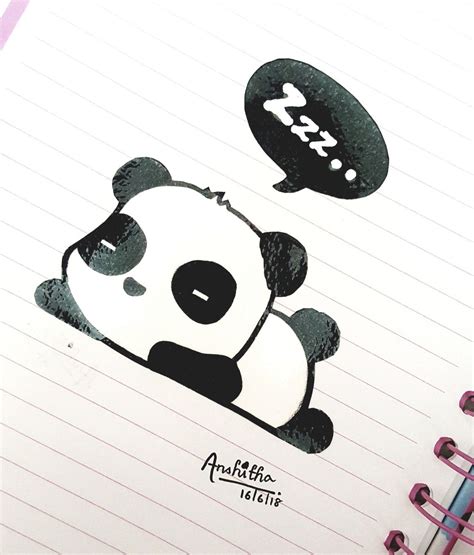 A Cute Panda Doodle Anshitha Diy Aufkleber Aufkleber Vorlagen