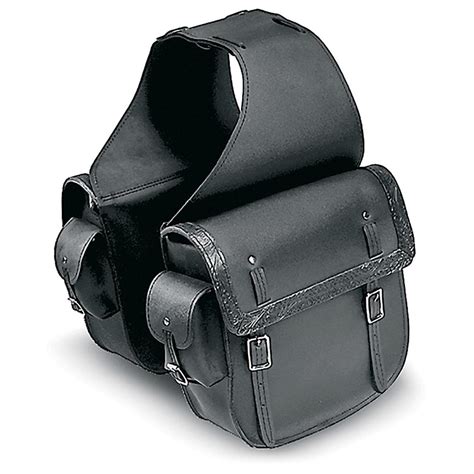 Carroll® Large Throw Over Saddlebags With Nickel Nail Heads And Box Top