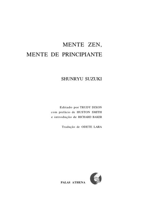 Mente Zen Mente De Principiante Shunryu Suzuki Português Pdf