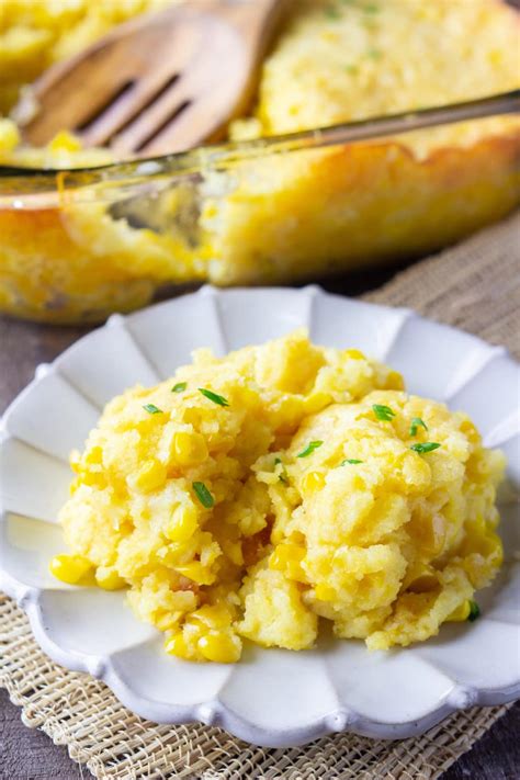 A tradition for us to use up thanksgiving leftovers. Easy Corn Casserole Recipe - High Heels and Grills