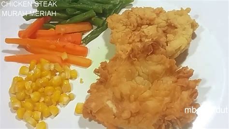 Resep ayam geprek mozarella, bikin untuk makan malam. CHICKEN STEAK MOEN MOEN - YouTube