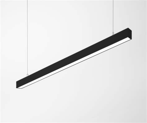 1727mm Black Dimmable 26w Linear Pendant Led Light 3864 Chain F Series