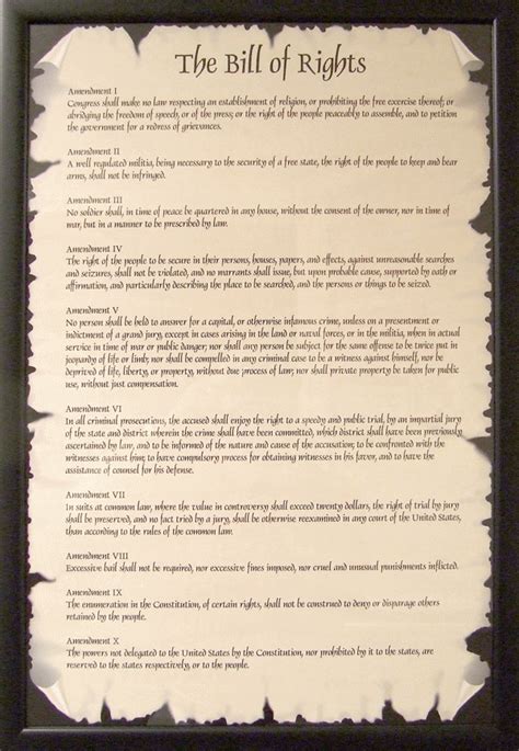 Bill Of Rights Of The United States Constitution Ten Commandments Georgia