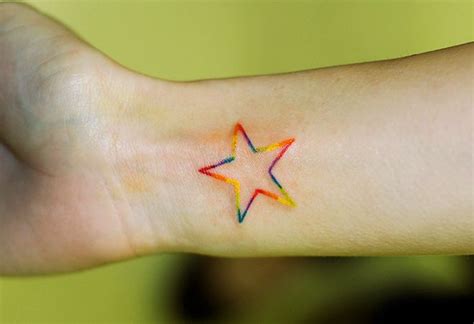 Rainbow Star This My Number 18 Tattoo Star Tattoos Mini Tattoos Body Art Tattoos Lgbt