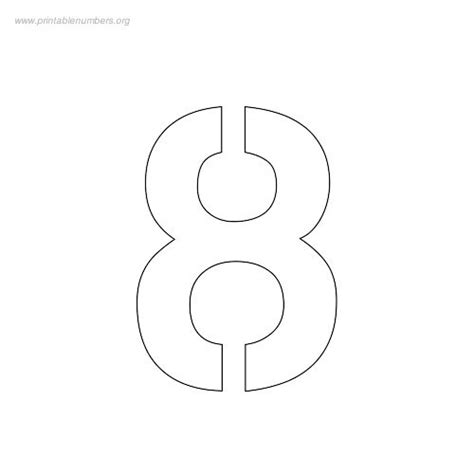 7 Best Images Of 8 Number Stencil Printable 3 4 Free Printable Number