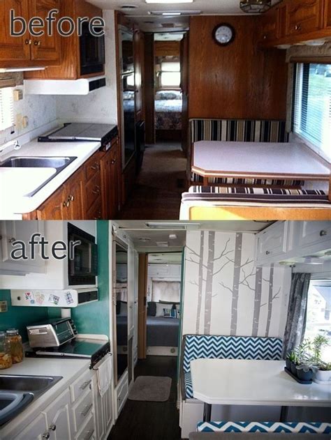 Before And After Vintage Camper Remodel Popular Camper Reno Idea