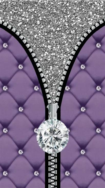 Purple Bling Iphone Silver Wallpapers Diamond Sparkly