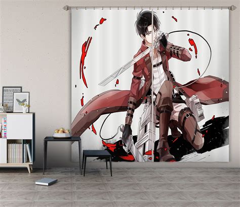 3d Attack On Titan 470 Anime Blockout Photo Curtain Printing Curtains