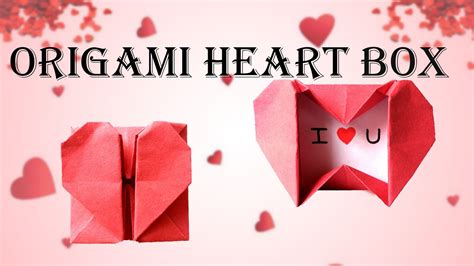 How To Make Origami Heart Box Valentines Day Special Youtube