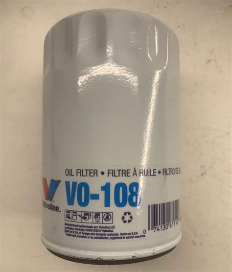 valvoline vo 108 cross reference oil filters oilfilter