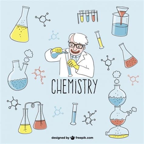 Chemistry Drawings Free Vector In 2020 Chemistry Drawing Chemistry