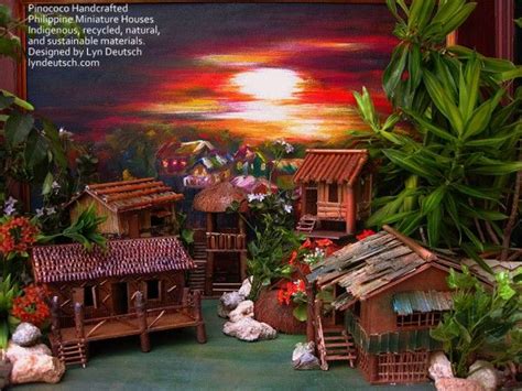Village Philippines Miniature Houses Filipino Architecture Paskong