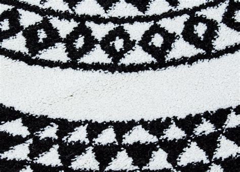 Designer teppich sevilla mandala schwarz weiss rund kaufen bei von teppich rund schwarz weiß photo. Rund Teppich 160 cm - Aztek (schwarz/weiß)