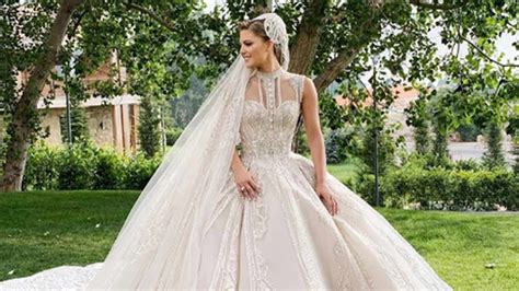 Elie Saab Designed 2 Dream Wedding Dresses For His Daughter In Law With Over 1 Million Sequins