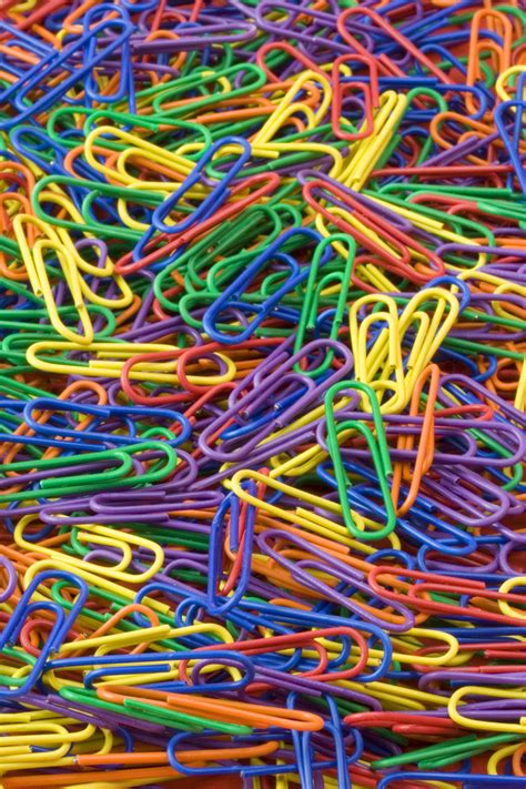 Paper Clips Free Stock Photo A Pile Of Rainbow Colored Paper Clips