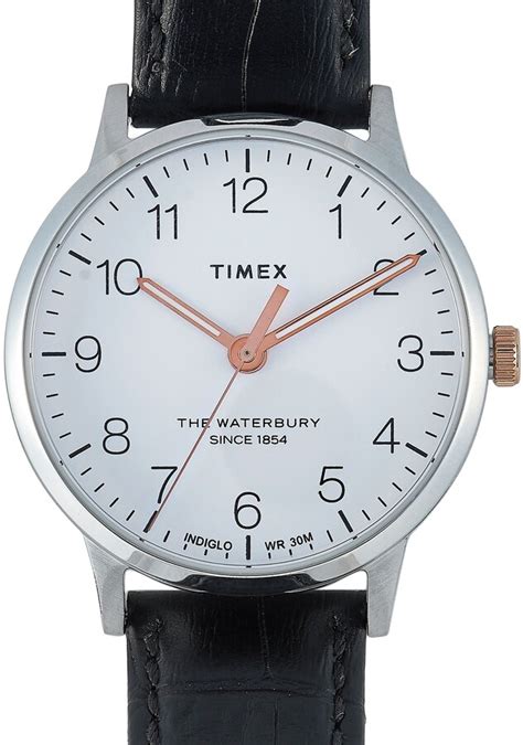 Timex Waterbury Classic 36 Mm Black Leather Watch TW2R72400 ShopStyle