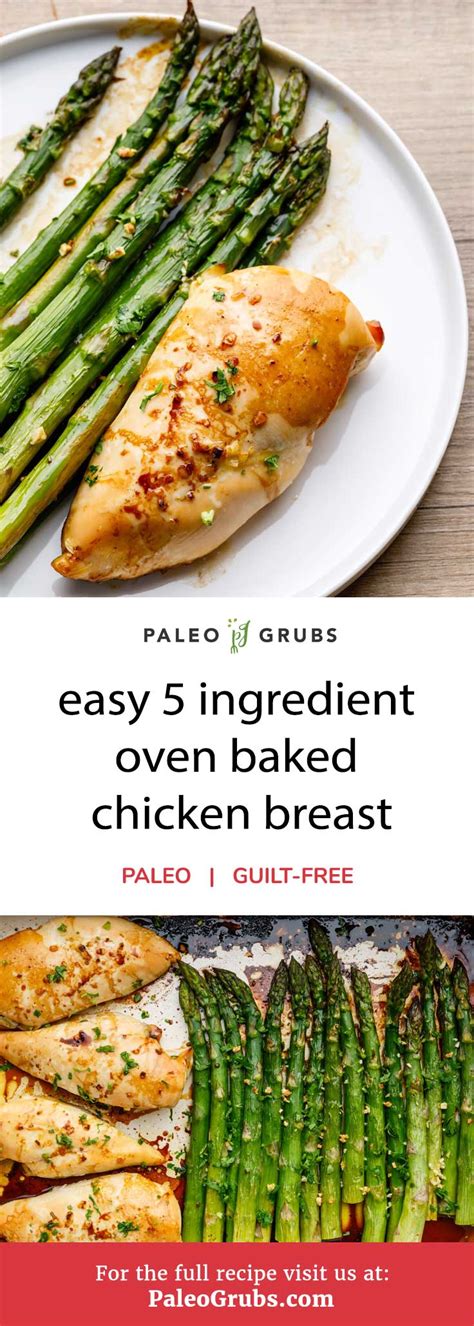 This, ladies and gentlemen, is chicken breast perfection! Easy 5 Ingredient Oven Baked Chicken Breast (Sheet Pan ...