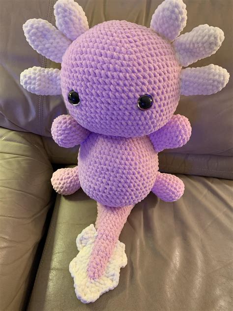 Toys And Games Crochet Axolotl Plushie Big Stuffed Animals And Plushies