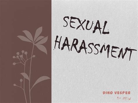 Sexual Harassment Ppt