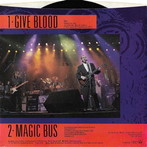 Sp Pete Townshend Give Blood Usa 1985 Ebay