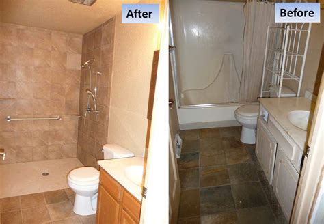 Curbless Shower Tub Conversion For A Handicap Shower In Parker Co