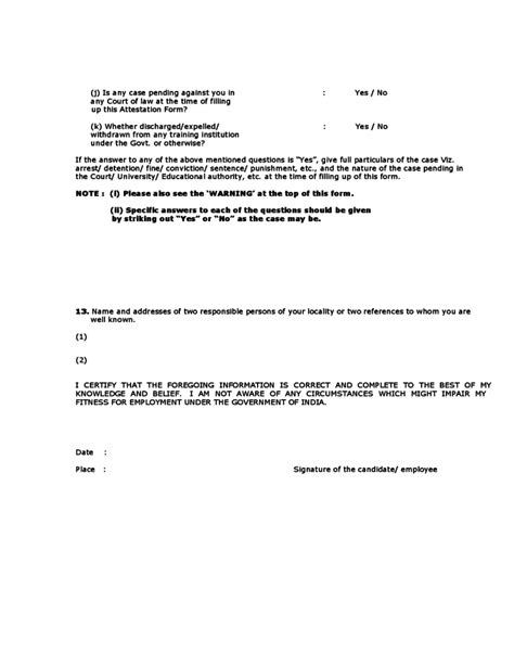 Attestation Document Template Form Fill Out And Sign