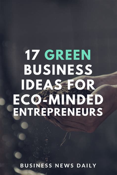 23 Green Business Ideas For Eco Minded Entrepreneurs Green Business