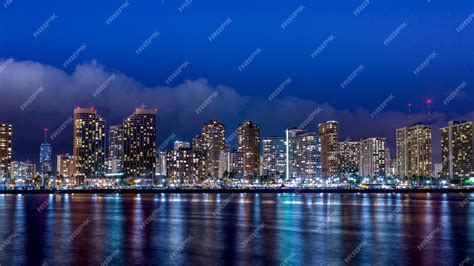 Premium Photo Skyline Of Downtown Honolulu Oahu Hawaii