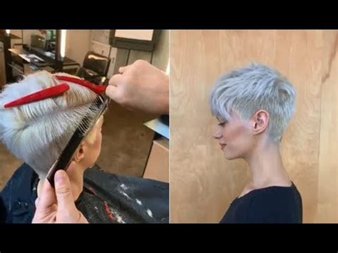 Short Layered Haircut Tutorial Step By Step Scissor Over Comb Cutting Youtube
