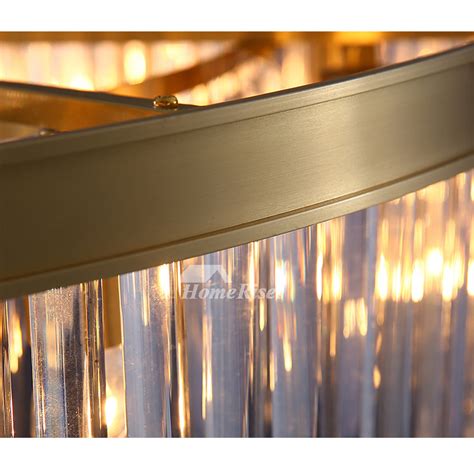 Solid Brass Flush Mount Crystal Ceiling Light Bedroom Decorative Living