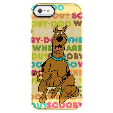 Check Out Scooby Running On Top Of A Typographical Background That