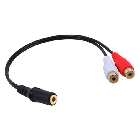 Gold Plated 35mm Jack Female To 2 Female Jacks Stereo Adapter Audio