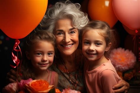 Download Ai Generated Grandmother Grandchildren Royalty Free Stock