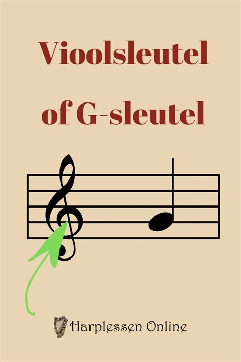 De Vioolsleutel Of G Sleutel Muzieknoten Muziektheorie Bladmuziek