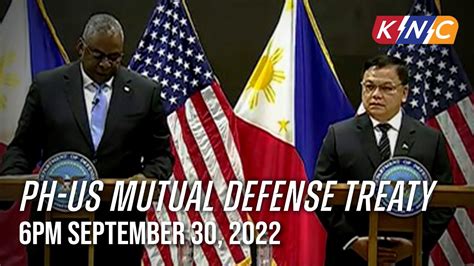 Ph Us Mutual Defense Treaty Kidlat News Update September 30 2022