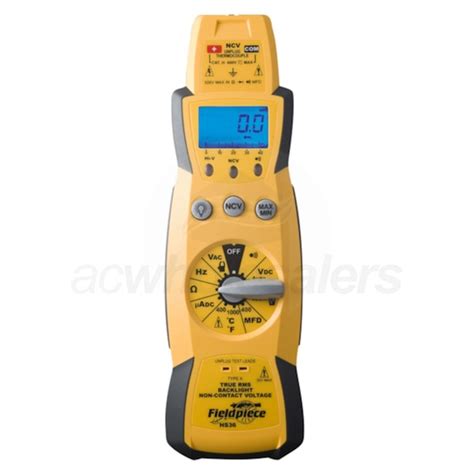 Fieldpiece Hs36 Expandable True Rms Stick Multimeter With Backlight