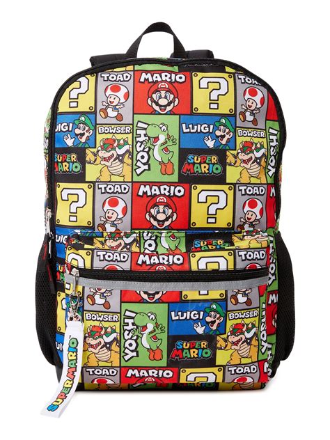 Super Mario Blue And Red Backpack Py