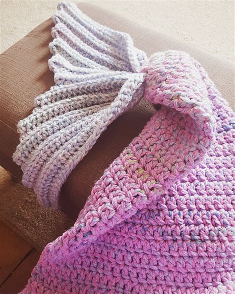 Crochet Mermaid Tail Blanket Pattern Adult Size Usa Terms With Etsy