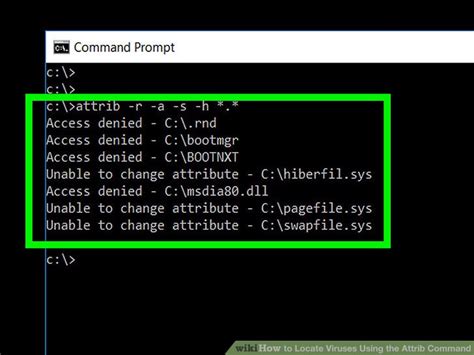 How To Locate Viruses Using The Attrib Command 11 Steps