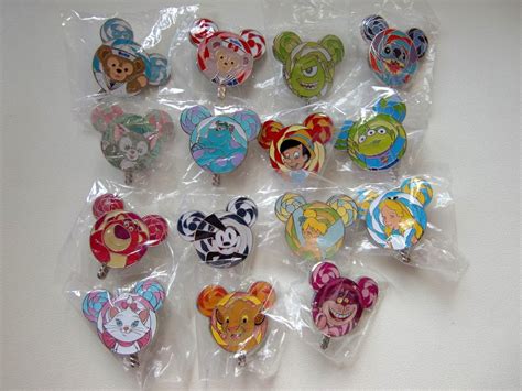 Disney Pin Hkdl 2017 Lollipop Mystery Tin Collection Complete 15